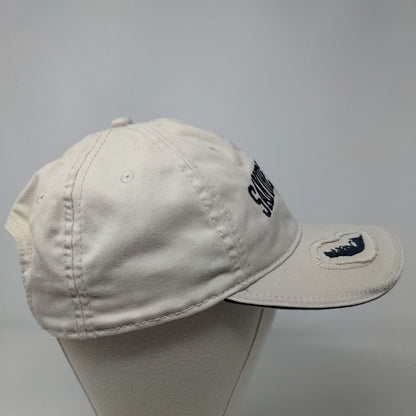 Triangle Sport Men's Strapback Hat Tan OSFM Embroidered Sanibel Island Logo