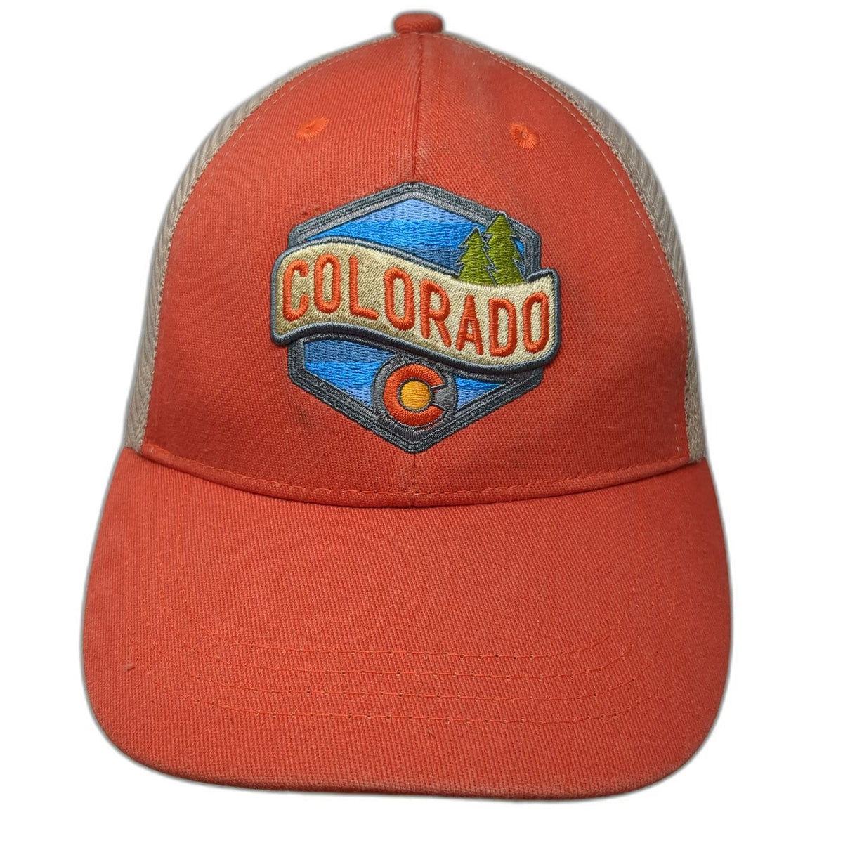 Mountain States Specialties Colorado Orange One Size Mesh Baseball Cap Hat