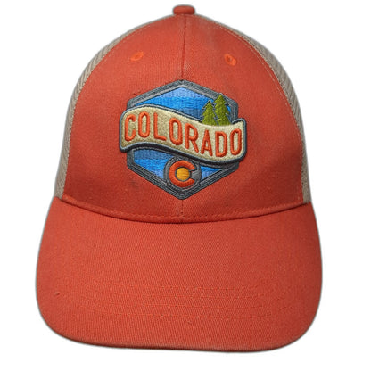 Mountain States Specialties Colorado Orange One Size Mesh Baseball Cap Hat