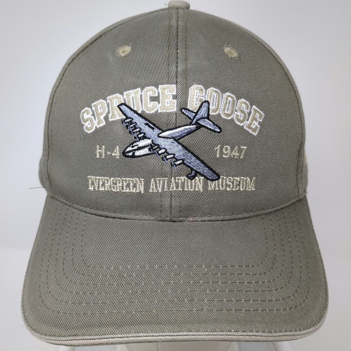 Evergreen Aviation Museum Spruce Goose Green One Size Baseball Cap Hat Plane