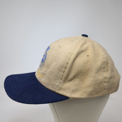 Beige Blue Freeport Container Port Team Freeport Snapback Hat One Size USA Made