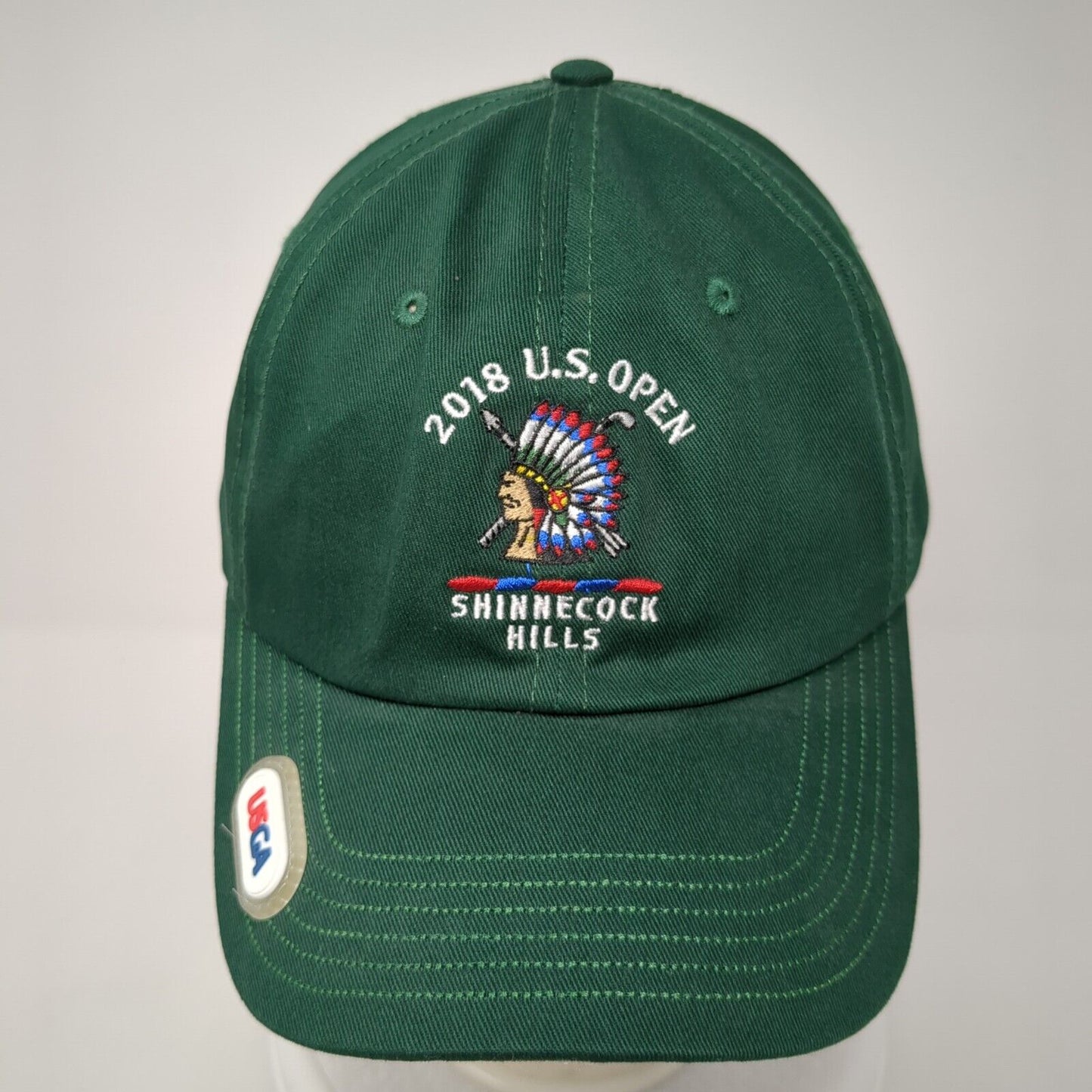 2018 US Open Shinnecock Hills USGA Member Slideback Hat Green OS Adjustable