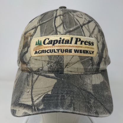 Capital Press Agriculture Weekly Slideback Hat Camouflage One Size Graffiti