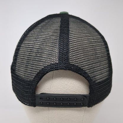 Hydrus Board Tech Snapback Trucker Hat Green One Size Mesh Back 6 Panel