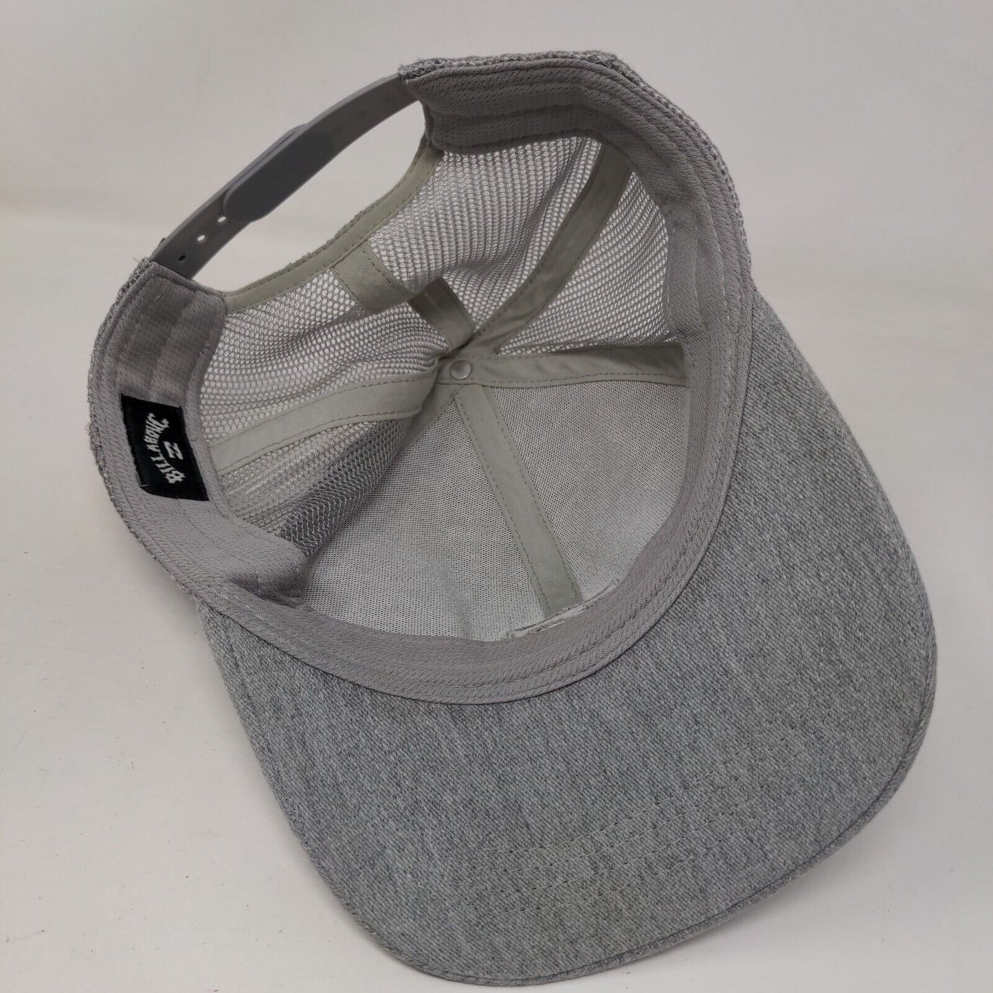 Billabong Snapback Trucker Hat Gray One Size Adjustable Mesh Back Embroidered