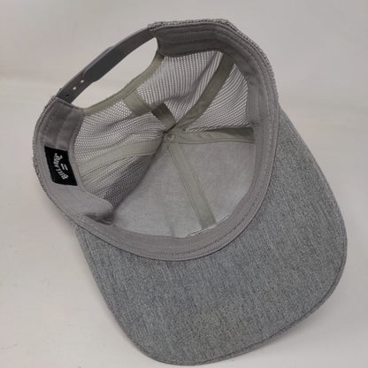 Billabong Snapback Trucker Hat Gray One Size Adjustable Mesh Back Embroidered