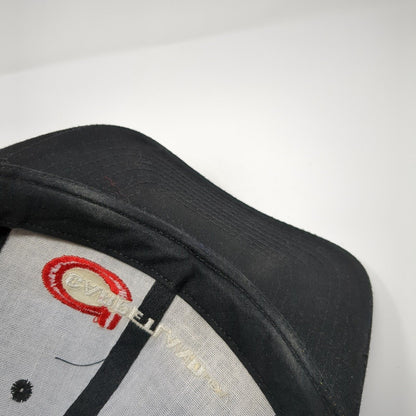 Carpetland USA Snapback Hat Black One Size Adjustable Embroidered Cotton