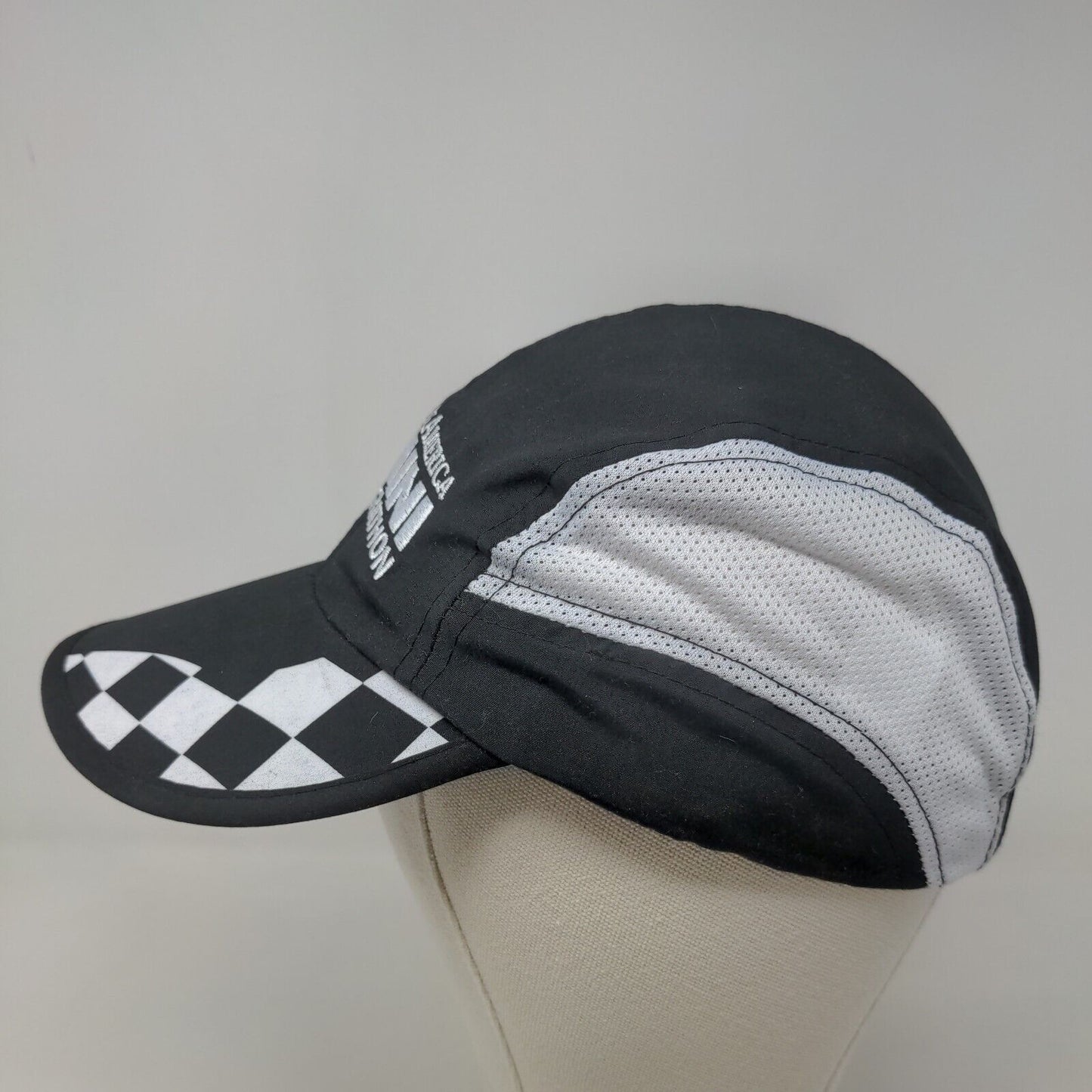 One America Indy 500 Mini Marathon Hat Logo Embroidered Logo Checkered Flag