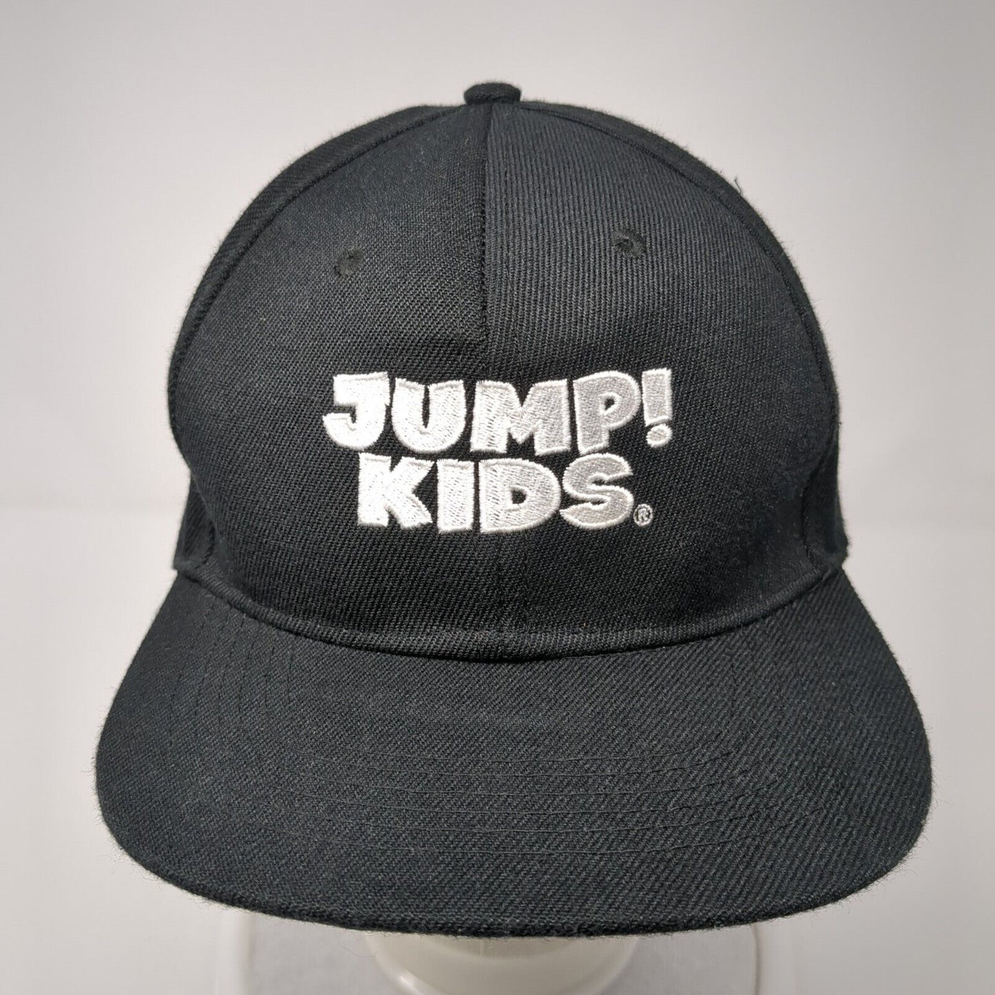 Jump! Kids Snapback Hat Black One Size Adjustable Embroidered 6 Panel Vitronic