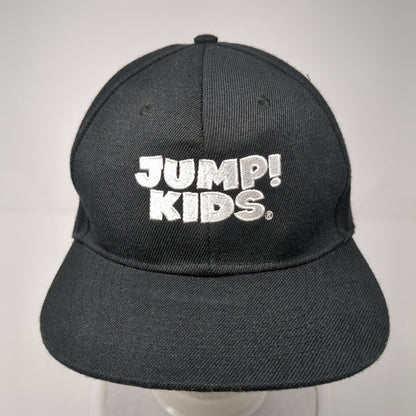 Jump! Kids Snapback Hat Black One Size Adjustable Embroidered 6 Panel Vitronic