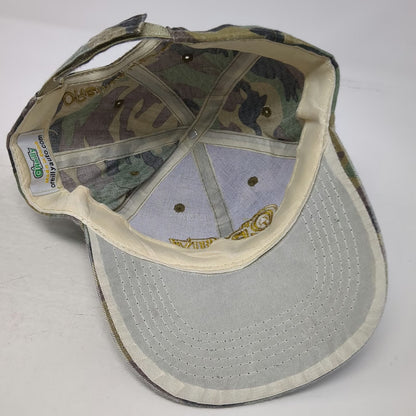 O'Reilly Auto Parts Baseball Cap Green Brown Black One Size Camo Strapback Hat