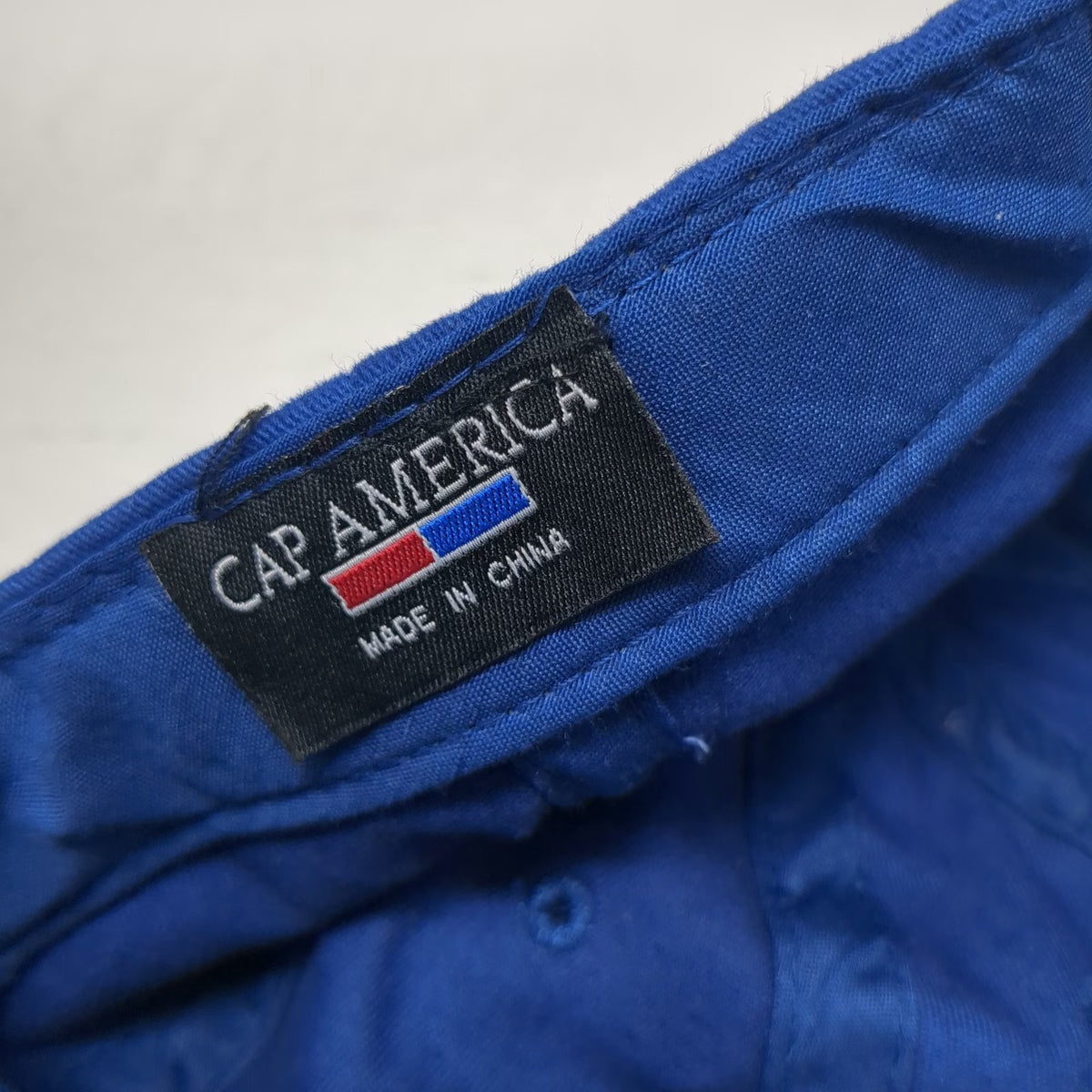 Cap America Blue One Size Spectra Precision Embroidered Strapback Baseball Hat