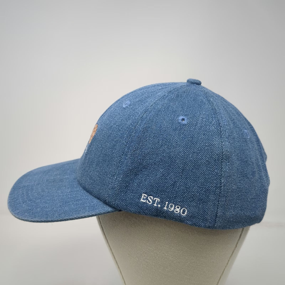 Tate's Bake Shop Cookies Blue Denim Baseball Cap One Size Slideback Hat 1980