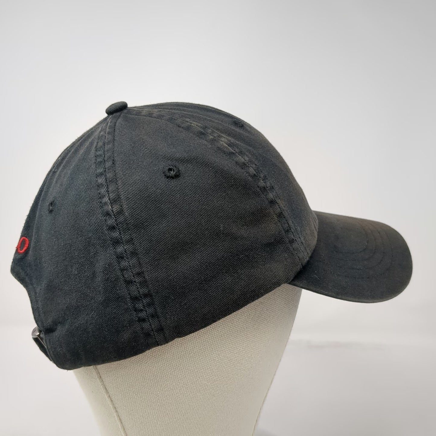 Polo Ralph Lauren Baseball Cap Black One Size Red Pony Logo Adjustable Strap Hat