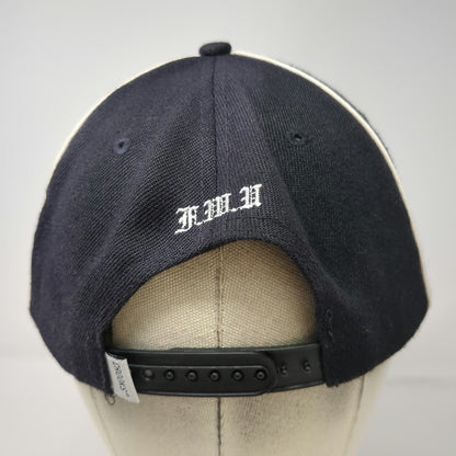 Crooks & Castles Snapback Black One Size Hat Contrast Piping Embroidered Logo