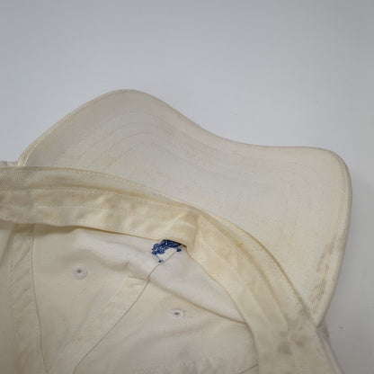 Polo Ralph Lauren Slideback Hat White OS Adjustable Embroidered Distressed