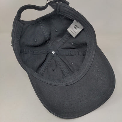 Green Alien Head Slideback Hat Black One Size Adjustable Embroidered