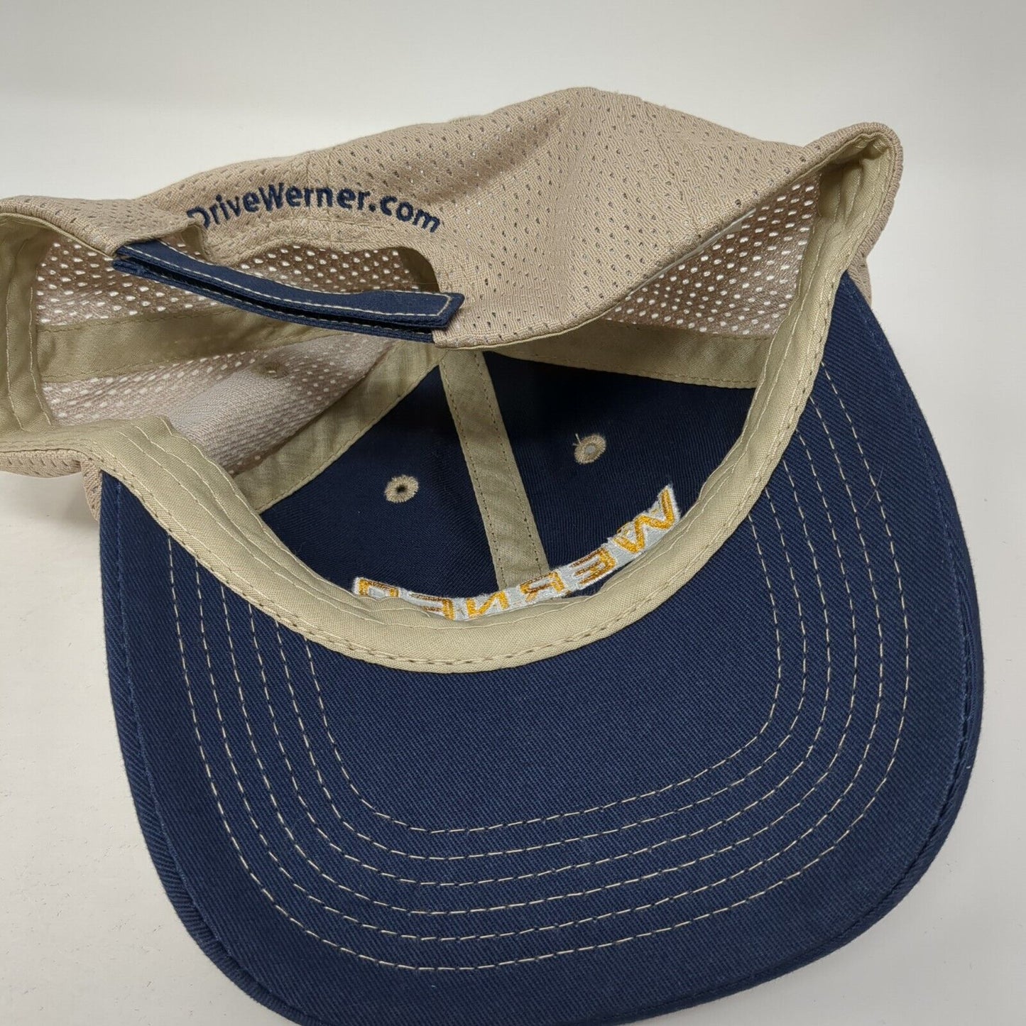 Werner Strapback Hat Multicolor One Size Adjustable Colorblock Mesh