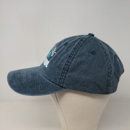 Adams Men's Slideback Hat Blue Adjustable Embroidered Logo Alcohol Cotton