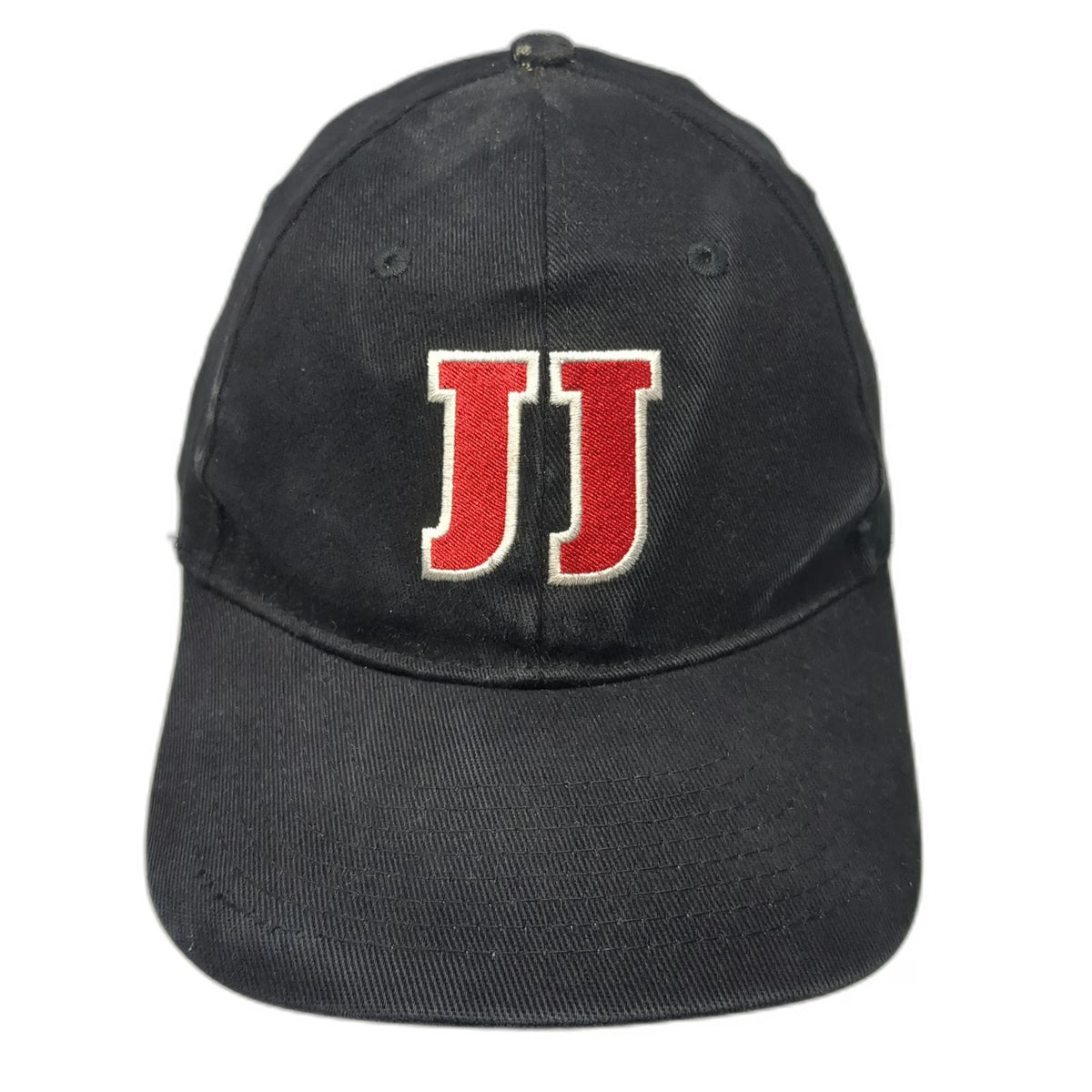 Jimmy John's Baseball Cap Black XL Red White Embroidered Fitted Cotton Hat