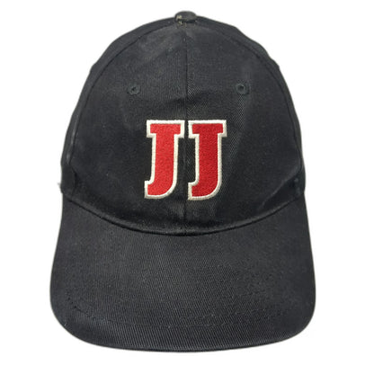 Jimmy John's Baseball Cap Black XL Red White Embroidered Fitted Cotton Hat