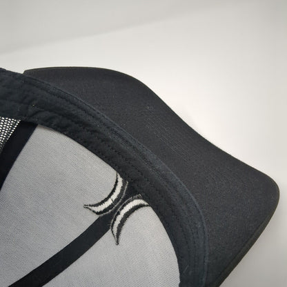 Hurley Snapback Trucker Hat Black OS Adjustable Mesh Back Classics Yupoong