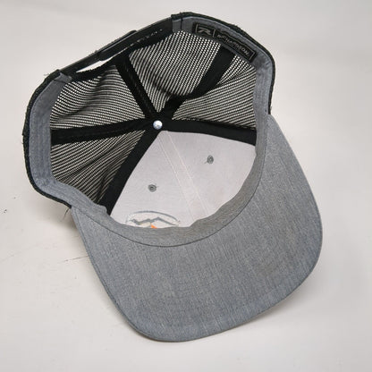 Mountain Snapback Trucker Hat Gray One Size Adjustable Mesh Back Richardson