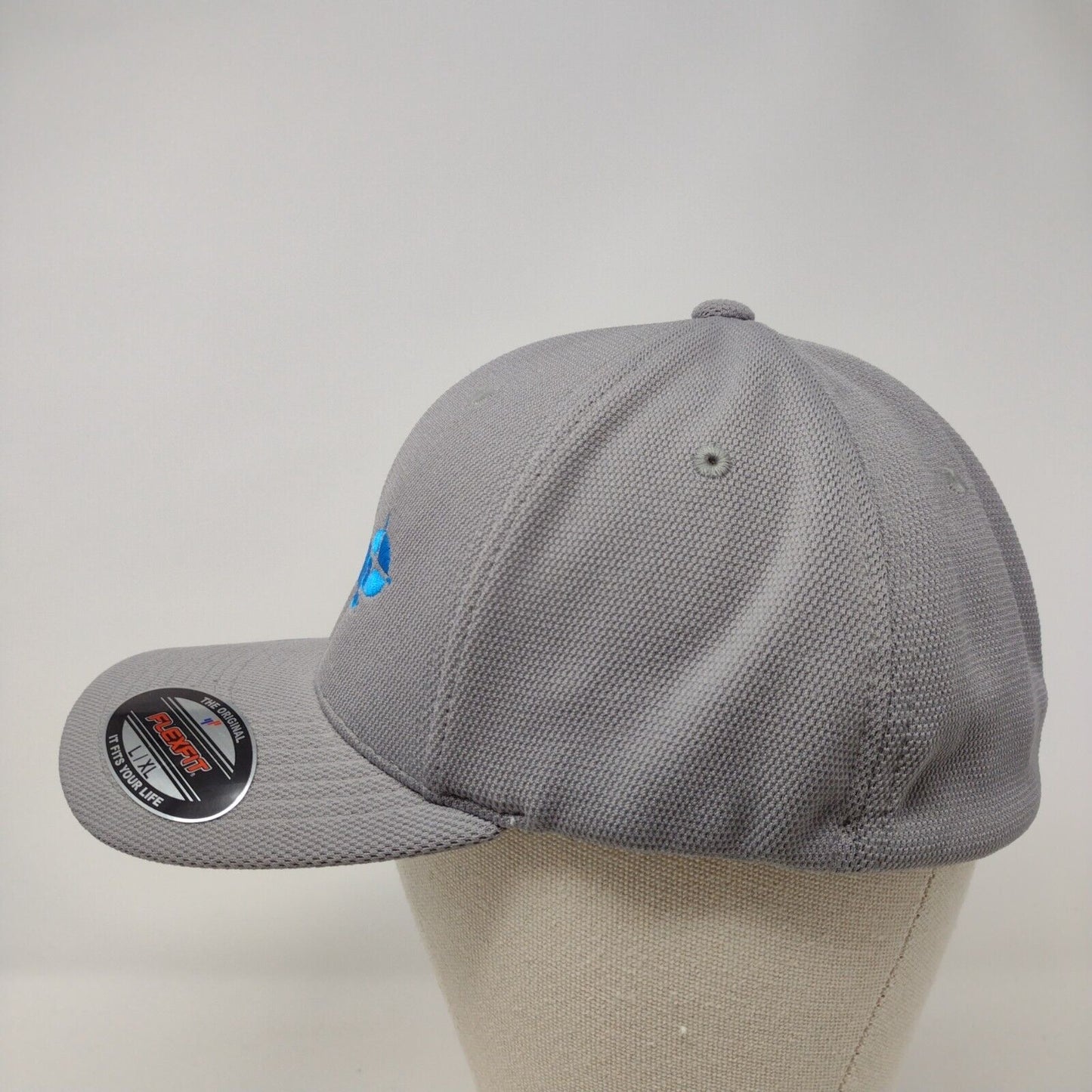 Empire Fitted Hat Gray L/XL Embroidered Cool & Dry Flexfit Sport-Tek