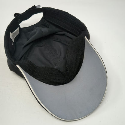 Nike Baseball Cap Black One Size Dri-FIT Mesh Strapback Reflective Running Hat