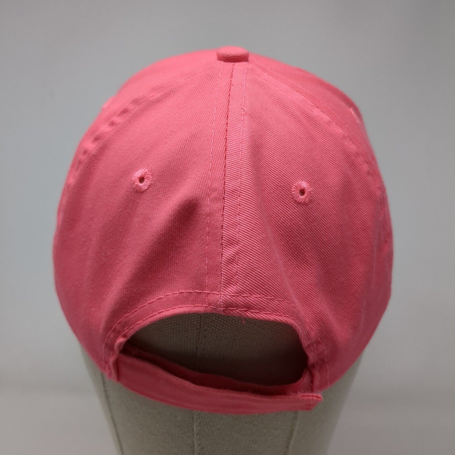 Young Idaho Ram Strapback Hat Pink OS Adjustable Embroidered Port & Company
