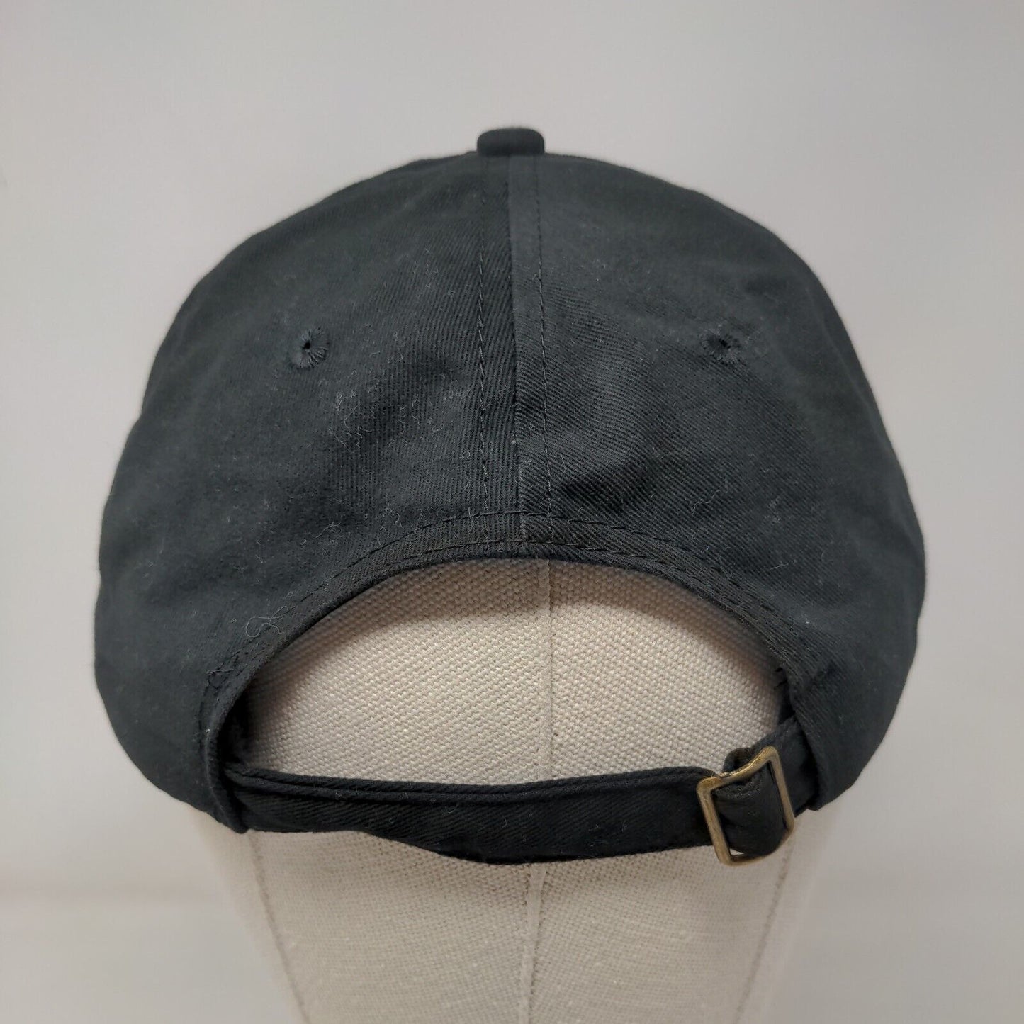 Just Drunk Slideback Hat Black One Size Adjustable Embroidered Cotton Big X