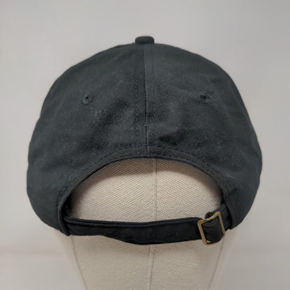 Just Drunk Slideback Hat Black One Size Adjustable Embroidered Cotton Big X