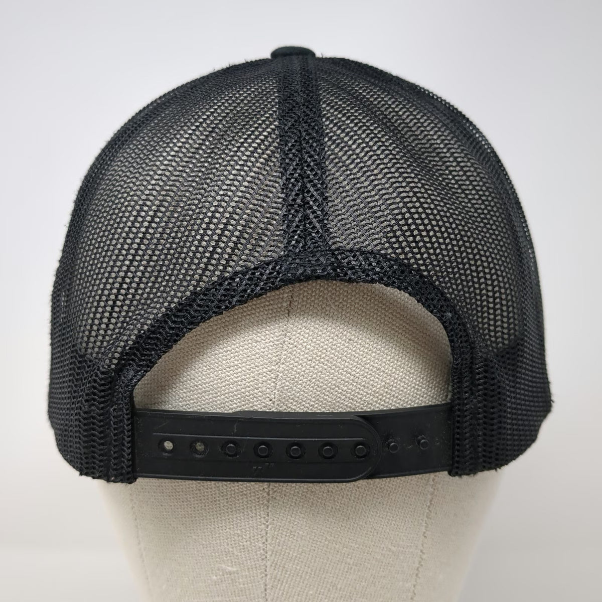 Yupoong Trucker Hat Black One Size Mesh Back Snapback TSP+ Graphic Flat Brim