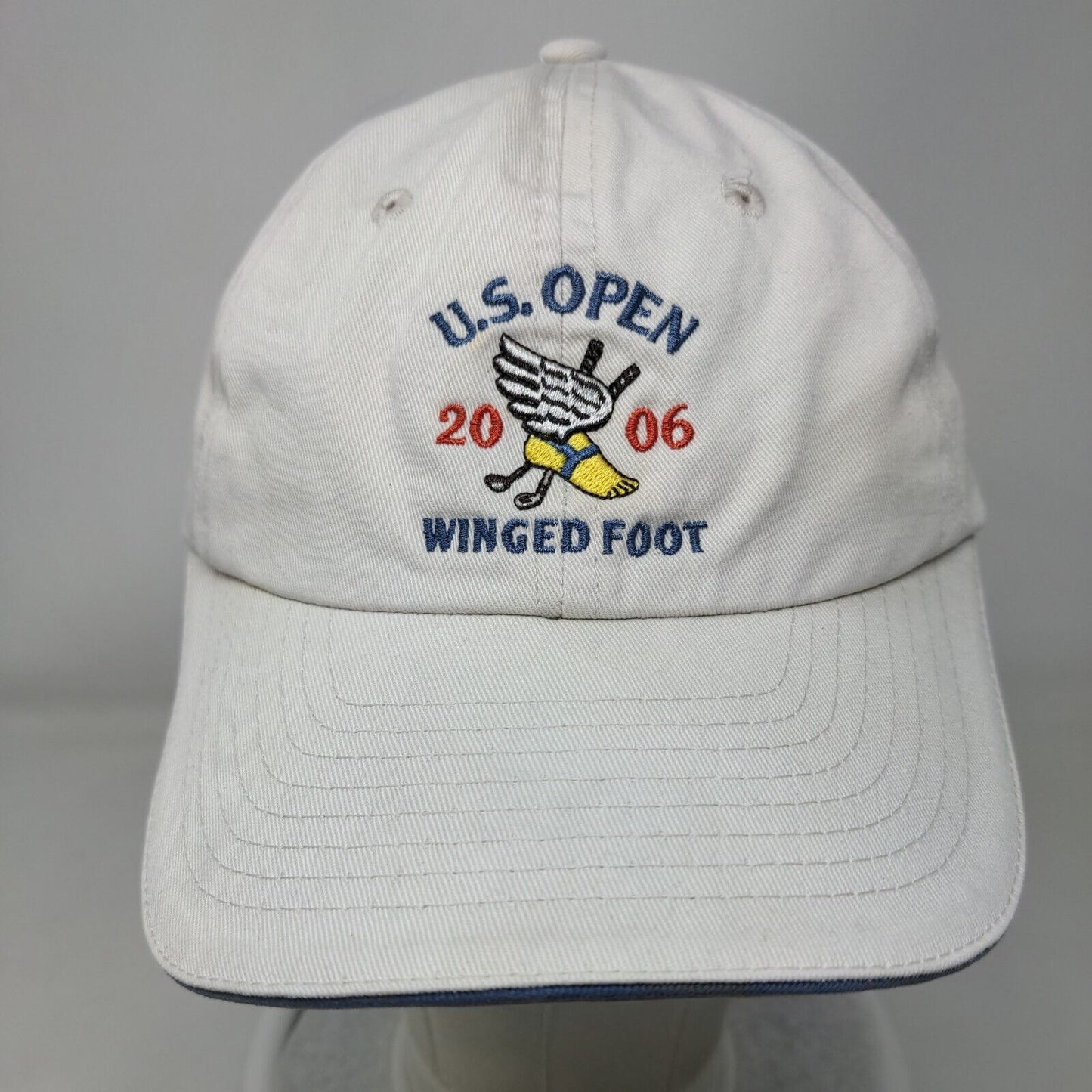 US Open 2006 Winged Foot Slideback Hat Cream One Size USGA Member