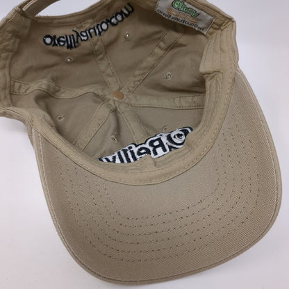 O'Reilly Auto Parts Strapback Hat Tan One Size Adjustable 6 Panel Solid