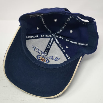 Rapid Dominance Baseball Cap Blue One Size US Navy Veteran Embroidered Hat