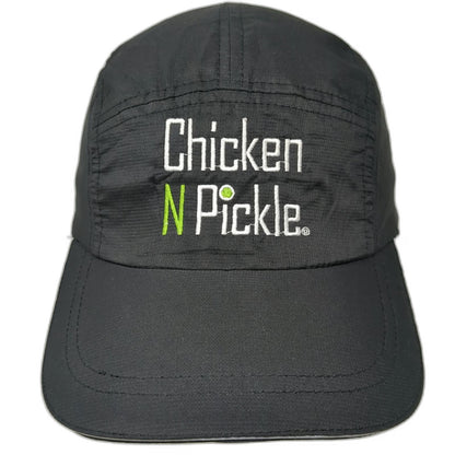 Otto 5 Panel Black One Size Hat Chicken N Pickle Reflective Strapback Polyester