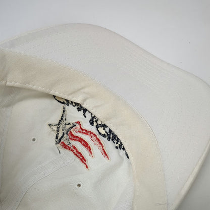 Stars & Stripes San Diego Hat White One Size Baseball Cap Blue Red Slideback