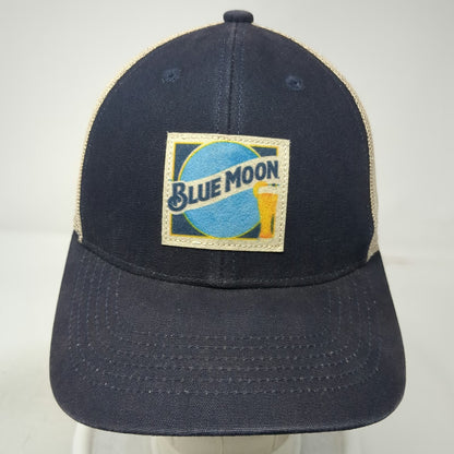Blue Moon Beer Patch Blue Trucker Hat One Size Mesh Back Snapback Brewery Logo