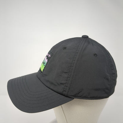 Adidas Adventure Slideback Hat Black One Size Adjustable Embroidered 3 Stripes