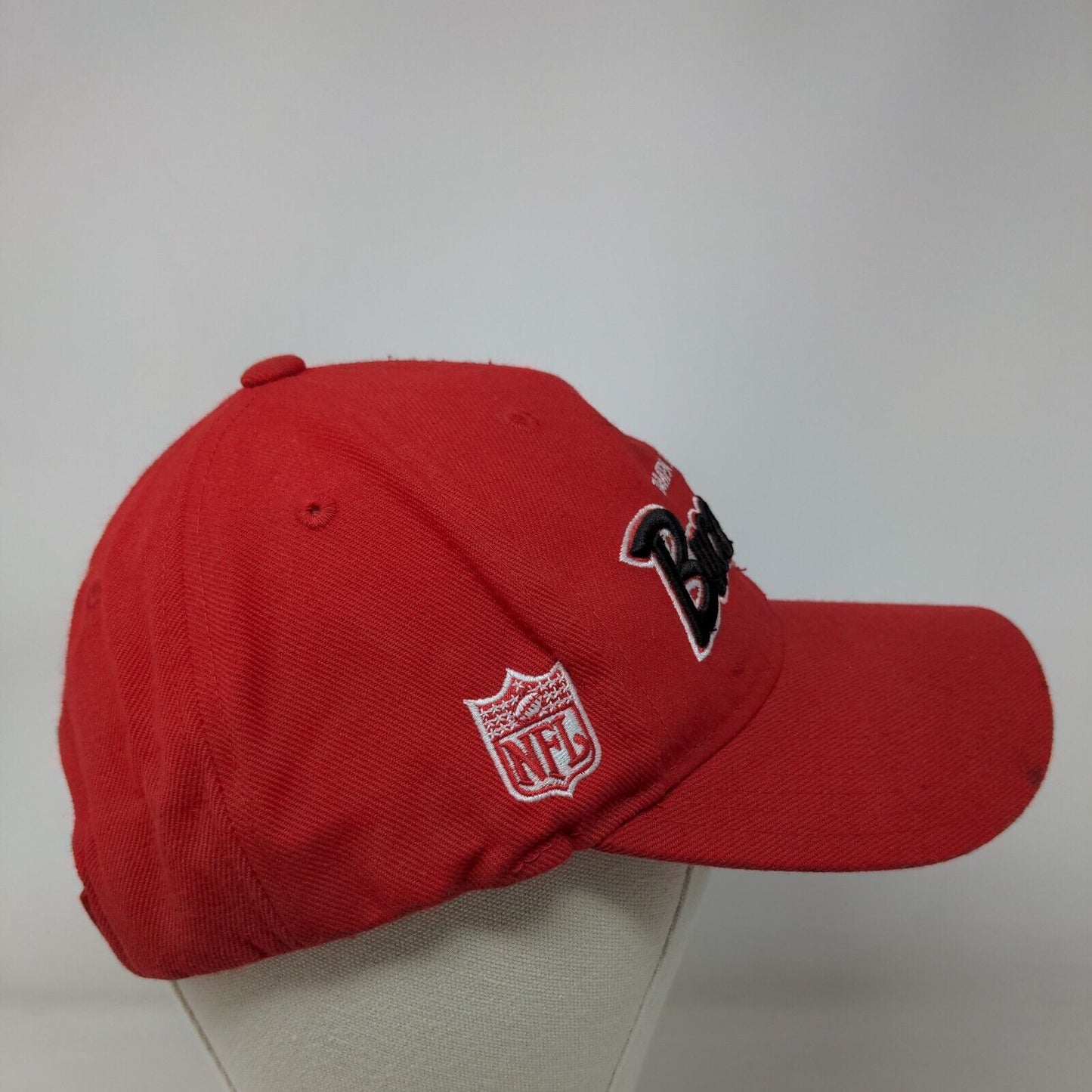 NFL Reebok Tampa Bay Buccaneers Strapback Hat Red OSFA Embroidered Logo