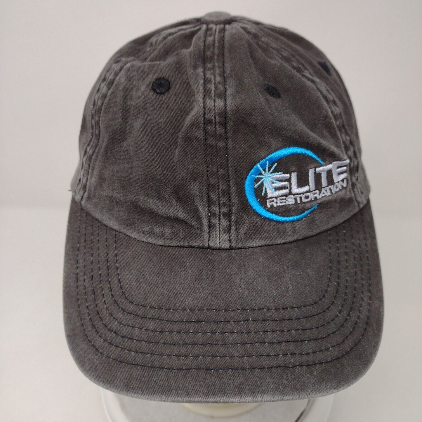 Elite Restoration Slideback Hat Gray OSFA Adjustable Embroidered Port Authority