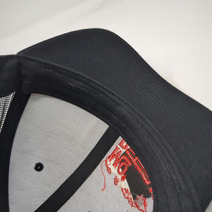 815 Kamel Trucker Hat Black Red One Size Mo Bettahs Hawaiian Food Mesh Back Hat