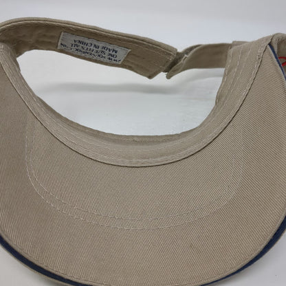 Souvenir DC Visor Beige One Size Washington D.C. USA Flag Strapback Hat