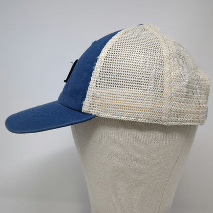 Life is Good Trucker Hat Blue One Size Beach Chair Sun Patch Snapback Mesh Cap