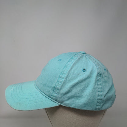 Unbranded Strapback Hat Blue Spearmint OSFM Adjustable Solid Blank