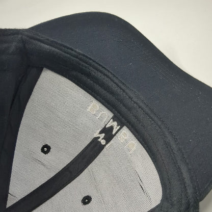 Bumbu Rum Co. Snapback Hat Black One Size Embroidered Logo Cotton 6 Panel Cap