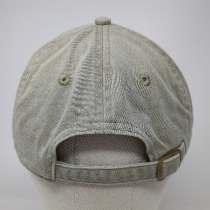 Authentic Pigment Baseball Cap Green One Size Distressed Patch Frayed Brim Hat