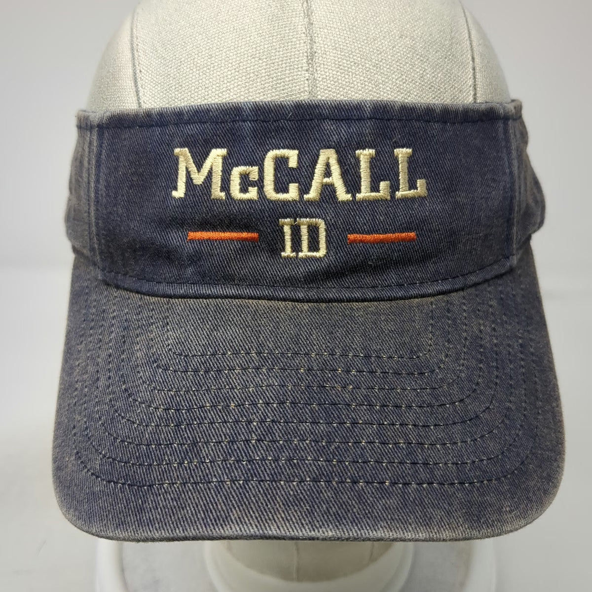 Headmost Visor Blue One Size McCall ID Idaho Embroidered Cotton Strapback Hat