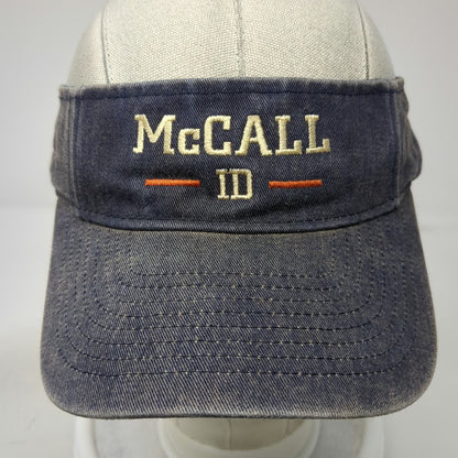 Headmost Visor Blue One Size McCall ID Idaho Embroidered Cotton Strapback Hat